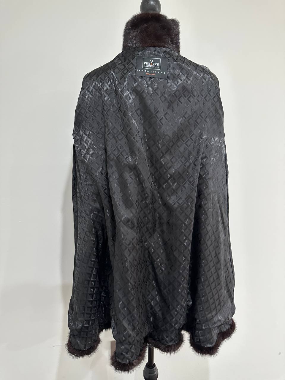 Luxury Womens Real Mink Fur jacket coat 1109828 Long genuine fur size L NEW