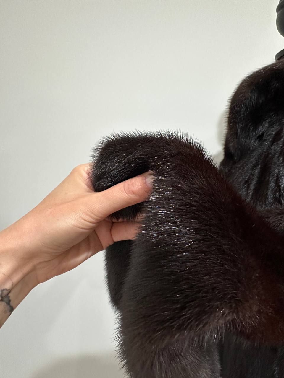 Luxury Womens Real Mink Fur jacket coat 1109828 Long genuine fur size L NEW