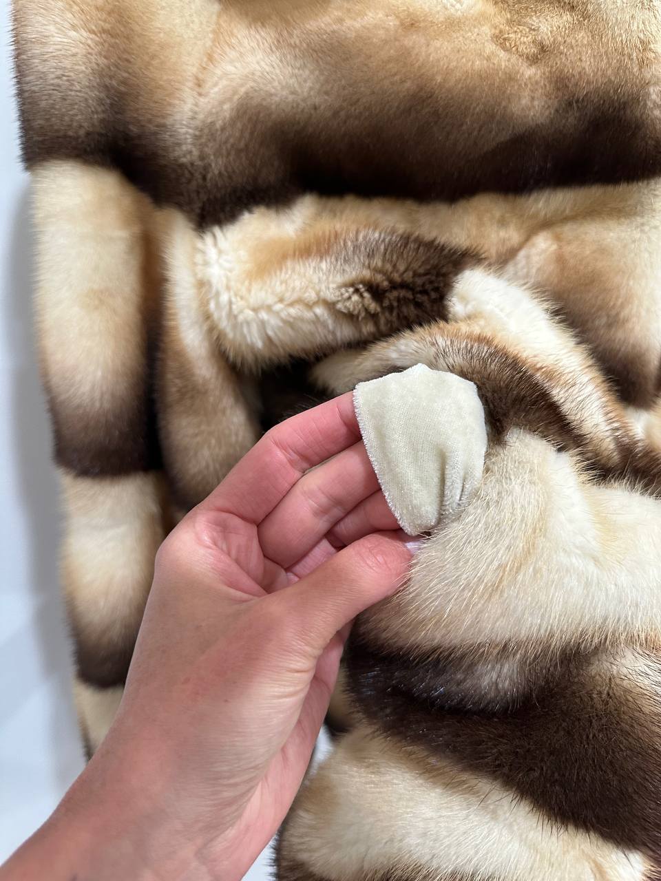 Real Mink FUR SIZE L jacket coat 1201094 genuine LUX FASHION NEW SALE Women