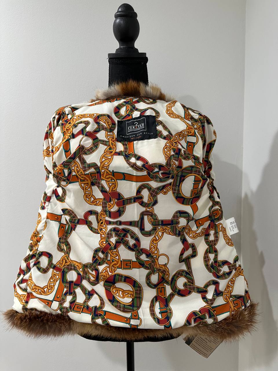 Women Real Red Fox natural 100% Fur short Coat Size XS 1109841 HORIZONTAL