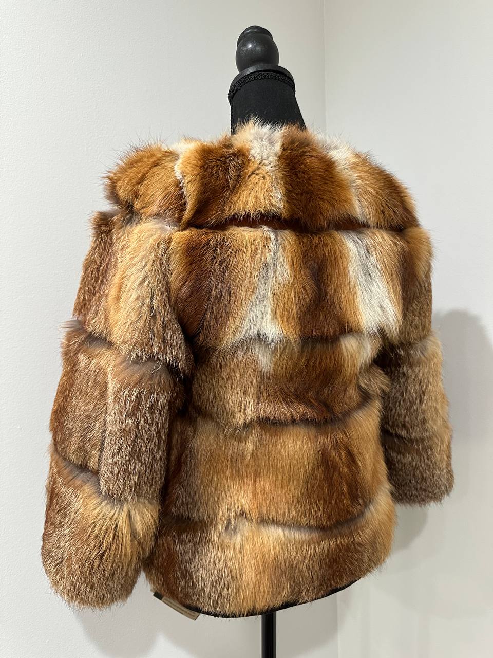 Women Real Red Fox natural 100% Fur short Coat Size XS 1109841 HORIZONTAL