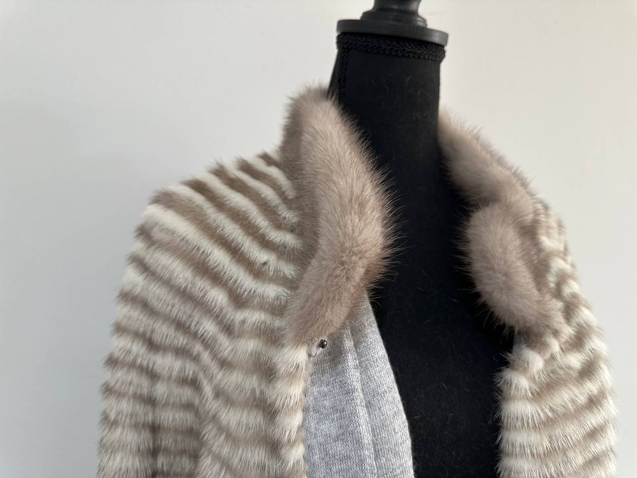 REAL MINK FUR women JACKET coat ONE size M L XL 2XL NEW 1201095 GENUINE FURS OVERSIZED