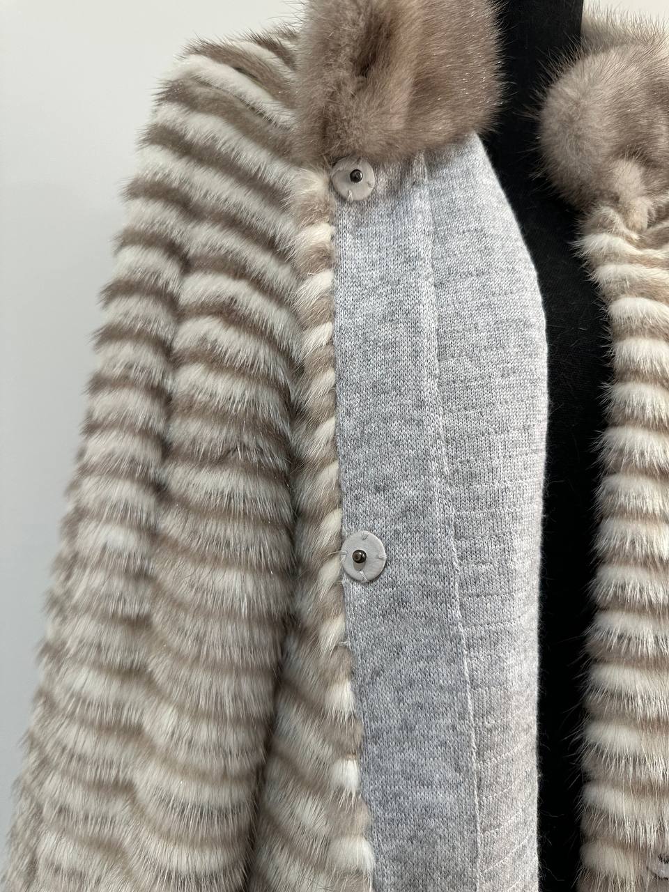 REAL MINK FUR women JACKET coat ONE size M L XL 2XL NEW 1201095 GENUINE FURS OVERSIZED