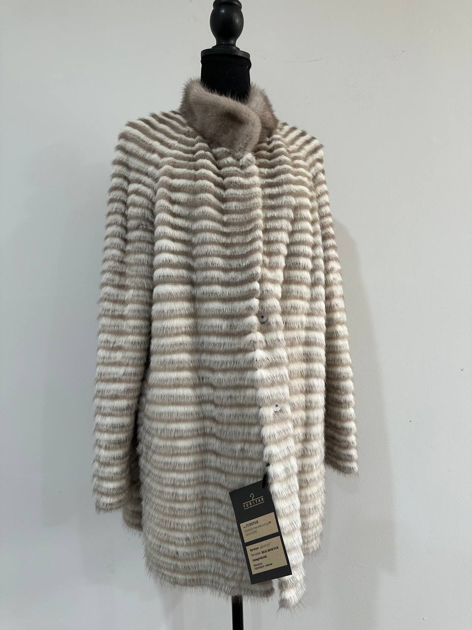REAL MINK FUR women JACKET coat ONE size M L XL 2XL NEW 1201095 GENUINE FURS OVERSIZED