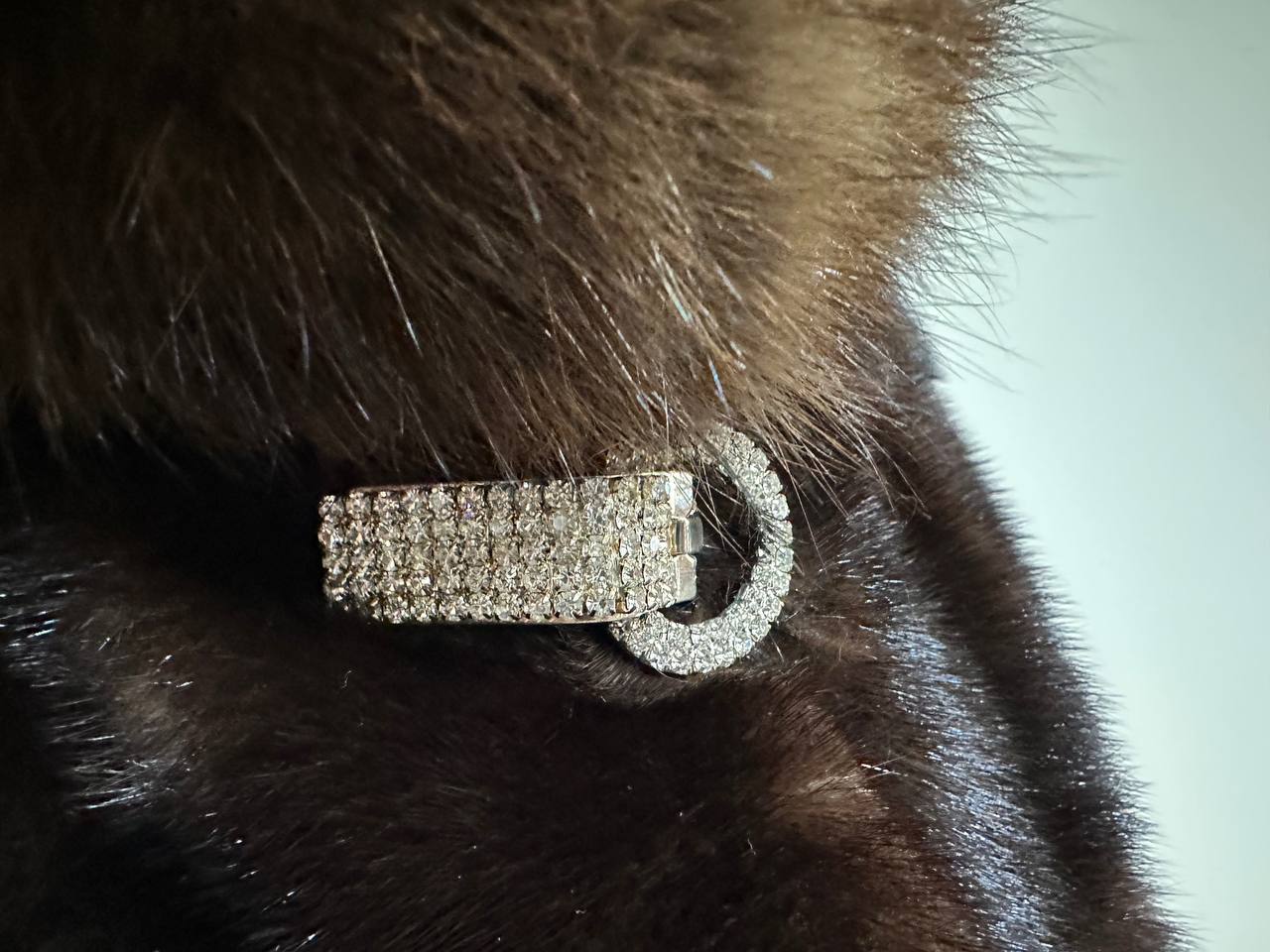 NEW REAL MINK SABLE FUR coat JACKET XS SIZE BROWN FULL SKIN 1201062 HORIZONTAL