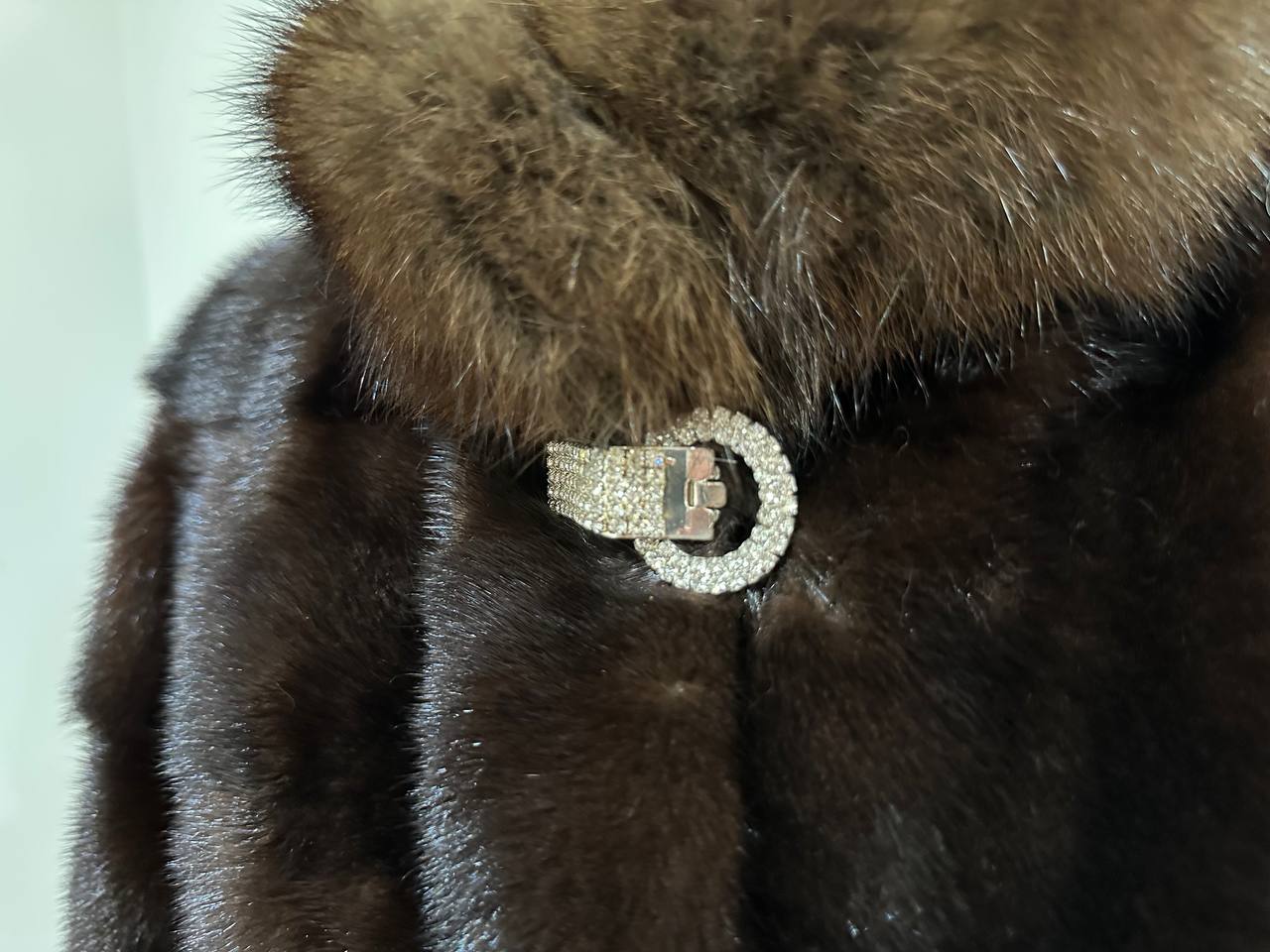 NEW REAL MINK SABLE FUR coat JACKET XS SIZE BROWN FULL SKIN 1201062 HORIZONTAL