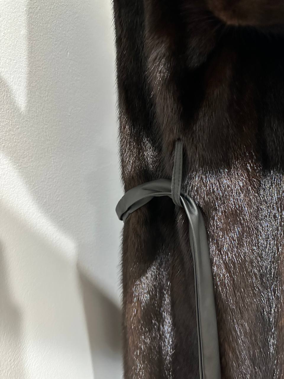 Luxury Womens Real Mink Fur jacket coat 1109822 Long genuine fur size L NEW