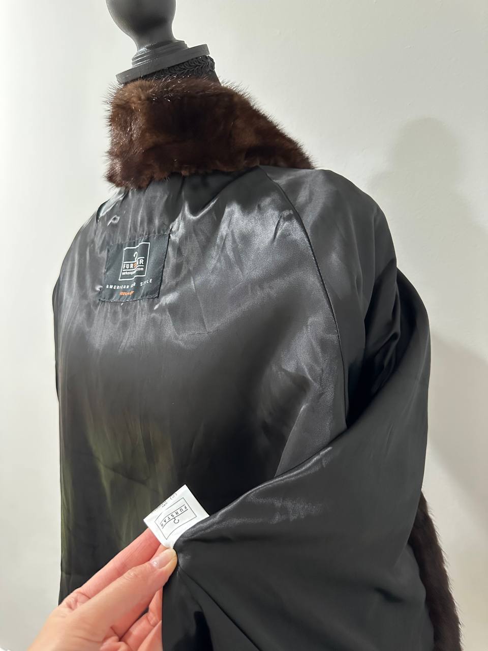 Women Real Mink Fur SIZE 2XL jacket coat 1109953 genuine NEW Brown Bomber FURSTAR
