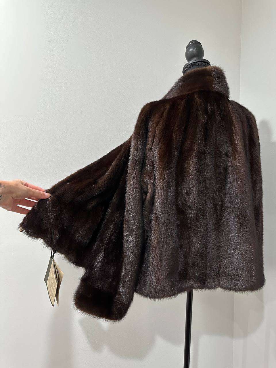 Women Real Mink Fur SIZE 2XL jacket coat 1109953 genuine NEW Brown Bomber FURSTAR