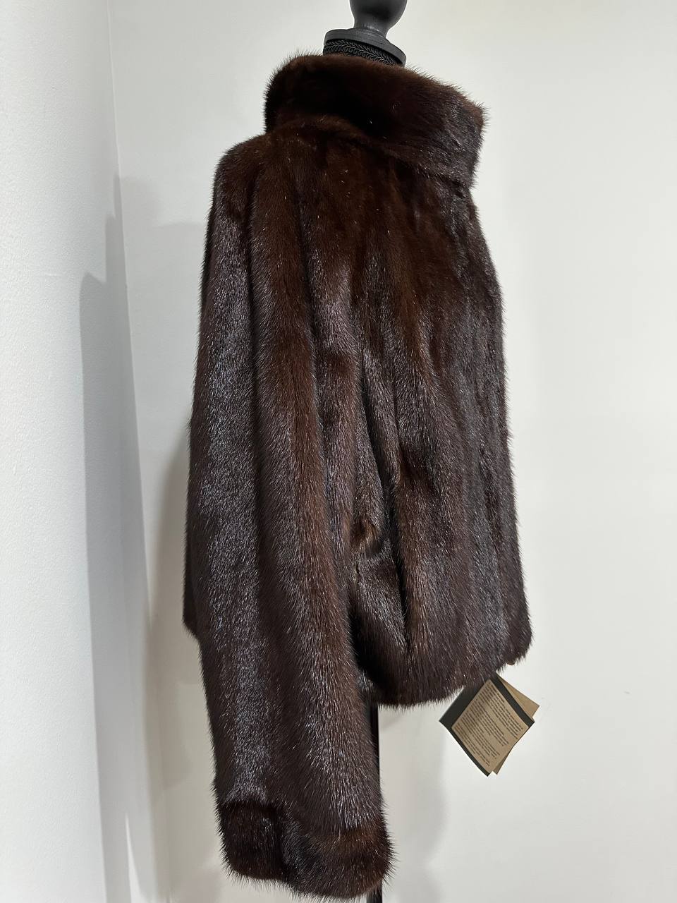 NEW Womens Real genuine Nature Mink Fur jacket coat 1109956 SIZE L large bomber
