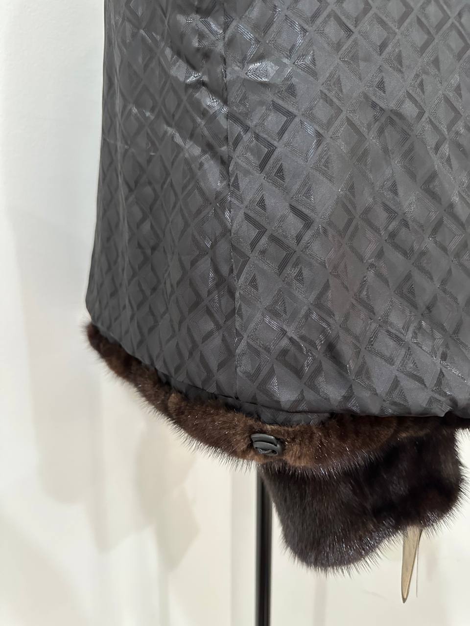 New Genuine Real Mink Fur coat jacket 1201046 Size XL dark brown BRAND FURSTAR