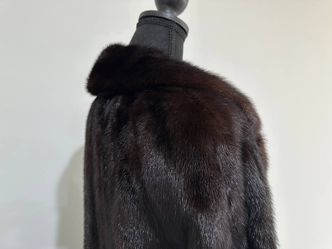 Luxury Womens Real Mink Fur jacket coat 1109879 Long genuine fur size M NEW