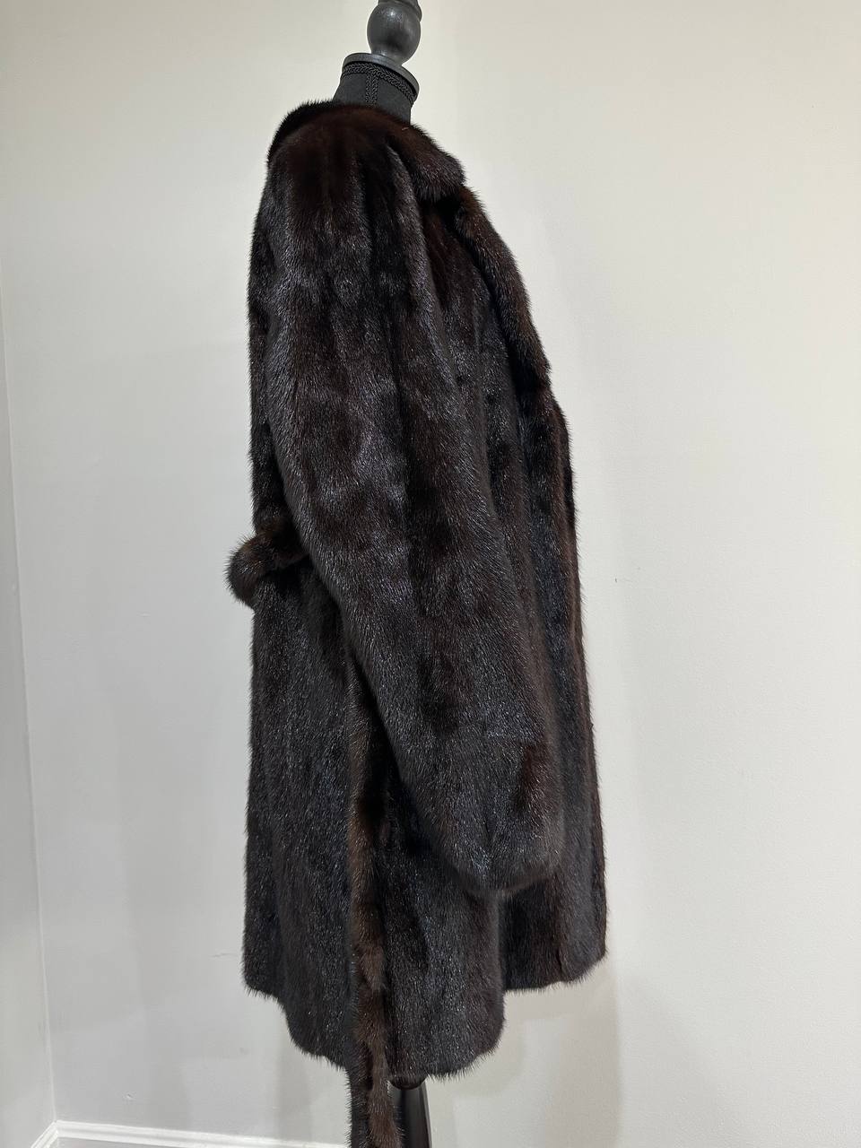 Luxury Womens Real Mink Fur jacket coat 1109879 Long genuine fur size M NEW