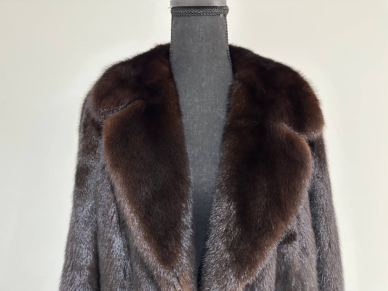 Luxury Womens Real Mink Fur jacket coat 1109879 Long genuine fur size M NEW