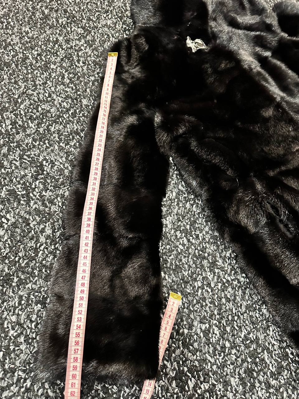 NEW REAL MINK FUR coat size M 1201121 HORIZONTAL long sleeve jacket BLACK