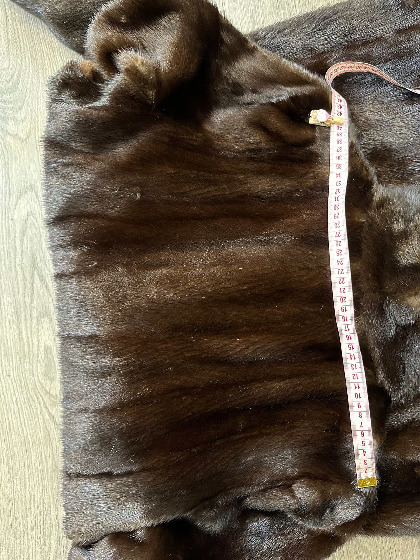 Mink Fur Coat Women Real Genuine dark brown size M NEW 1109926 FURSTAR BELTED
