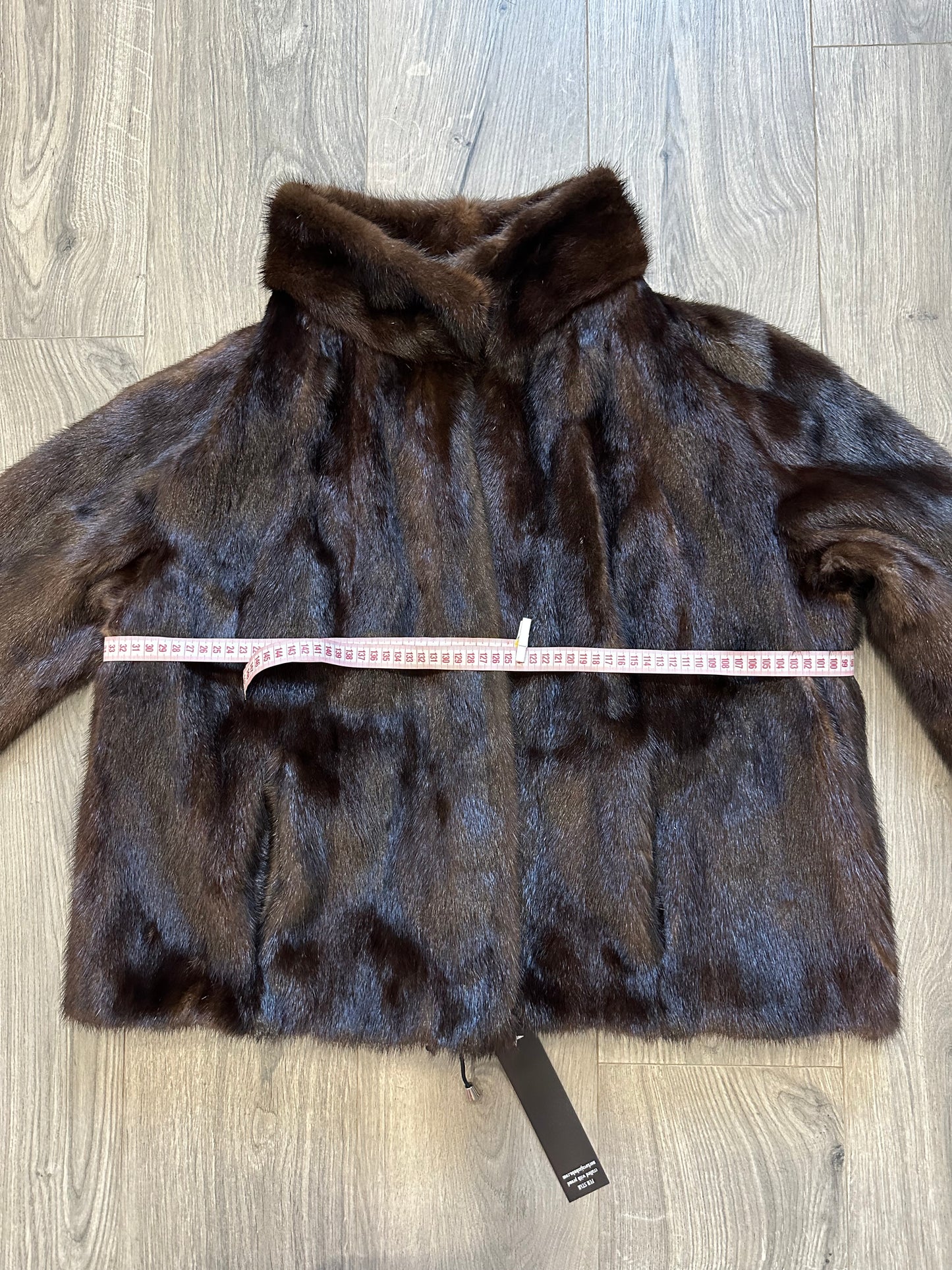 Women Real Mink Fur SIZE 2XL jacket coat 1109953 genuine NEW Brown Bomber FURSTAR