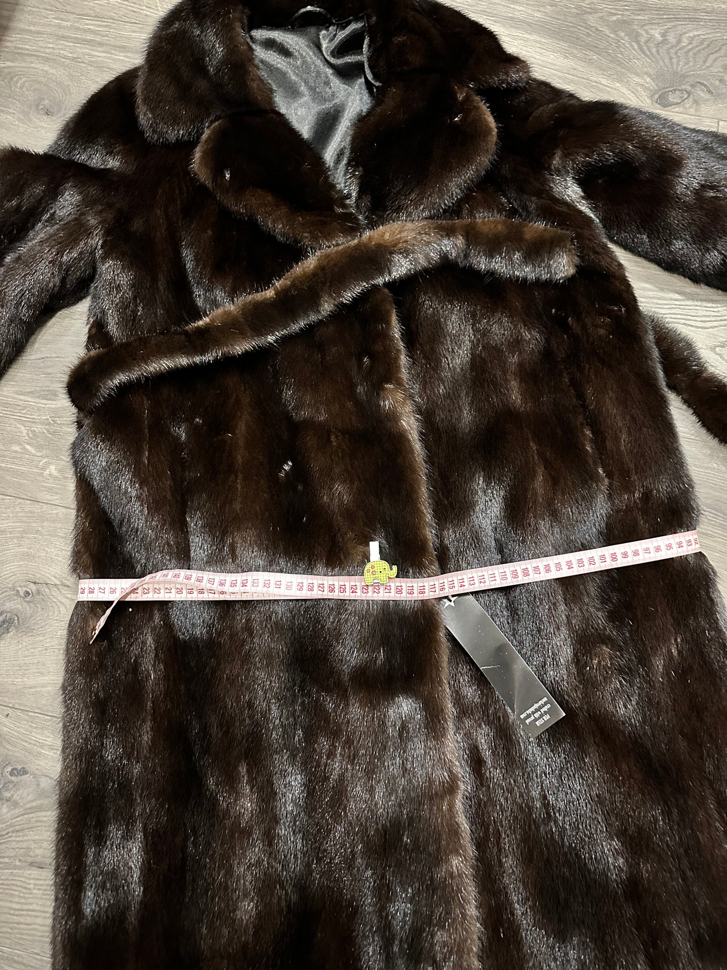 Luxury Womens Real Mink Fur jacket coat 1109879 Long genuine fur size M NEW