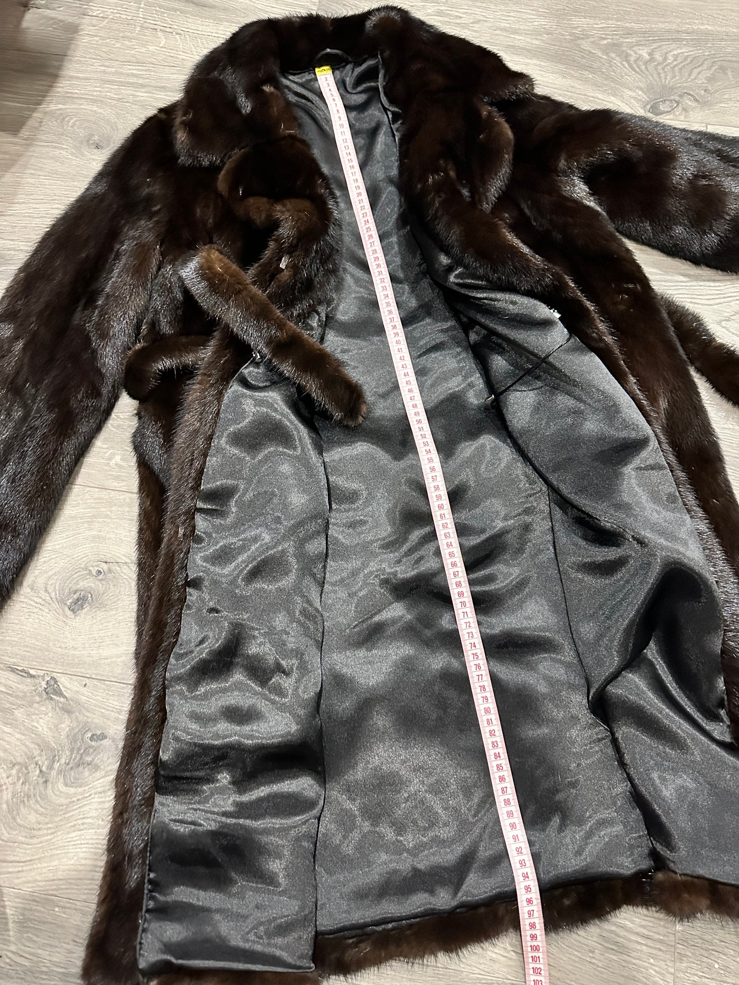 Luxury Womens Real Mink Fur jacket coat 1109879 Long genuine fur size M NEW