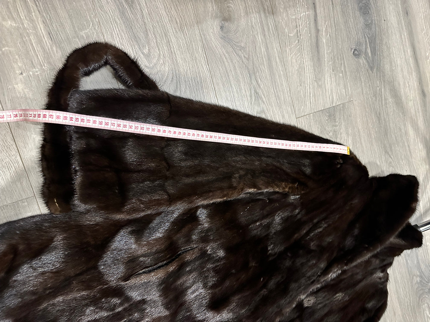 REAL 100% Genuine Mink FUR coat DEEP brown color size M NEW 1109891 WOMEN