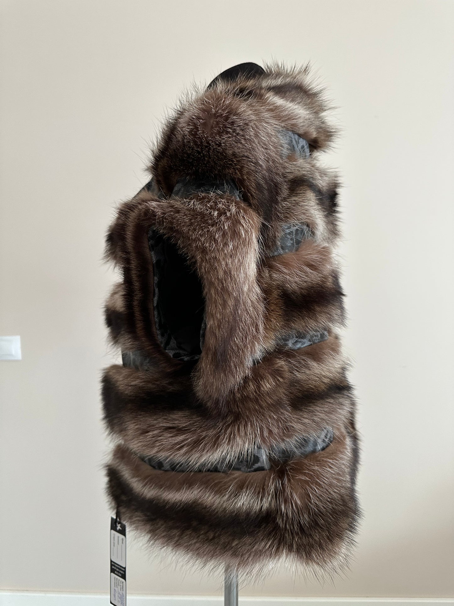 Women's Brand New Real natural raccoon fur VEST waist Coat Sleeves Less 1109985