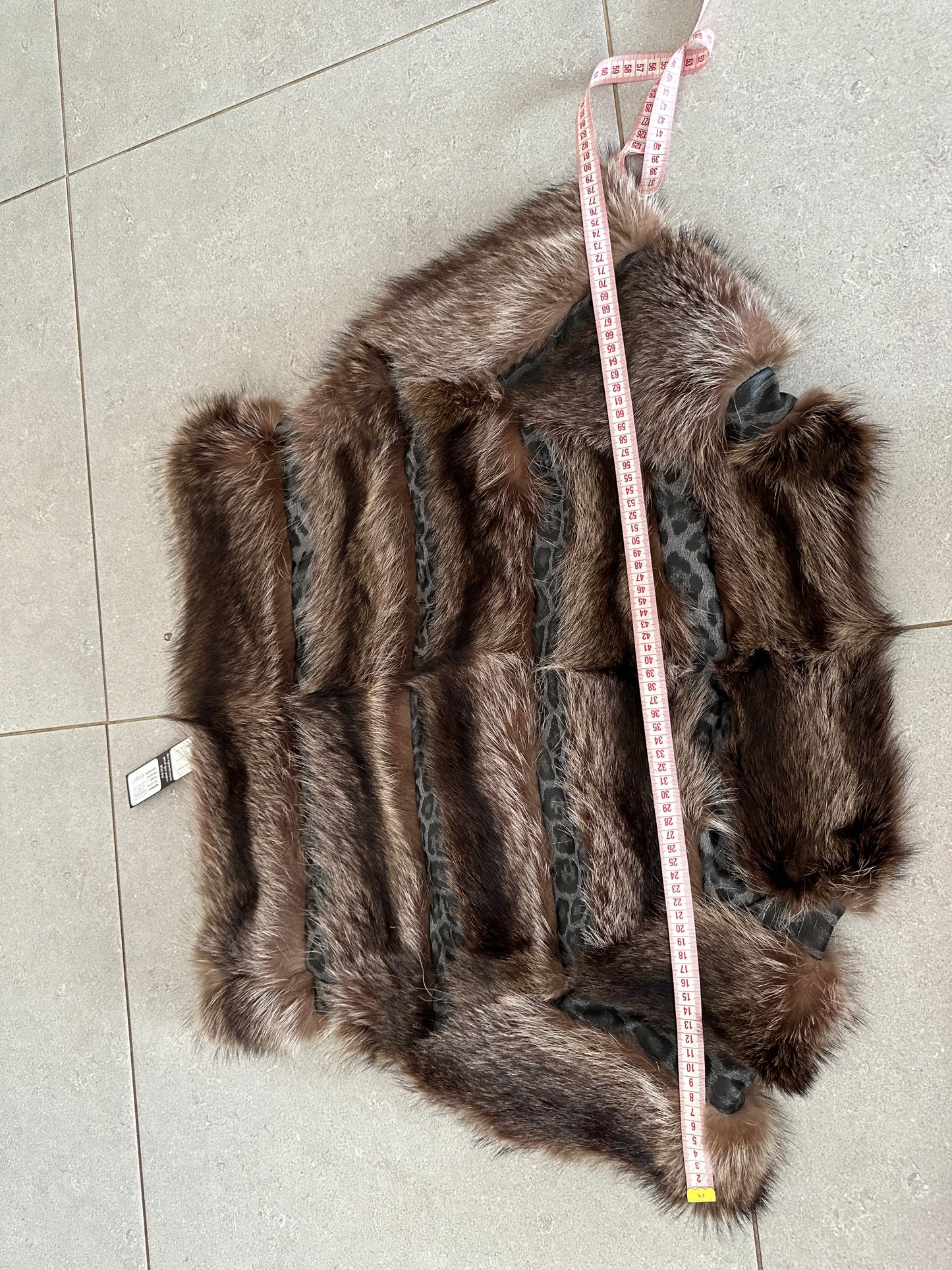Women's Brand New Real natural raccoon fur VEST waist Coat Sleeves Less 1109985