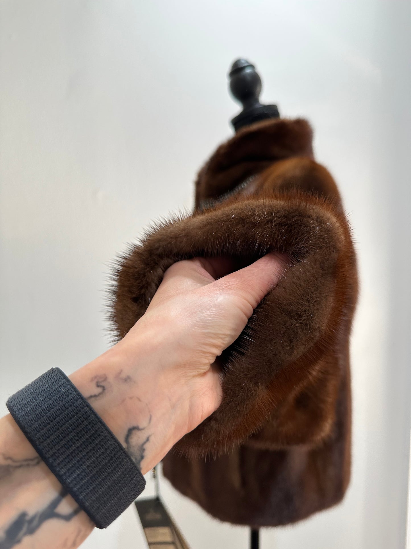 New mink SHORT coat JACKET size XXS REAL FULL SKIN FUR mink 1201073 Honey