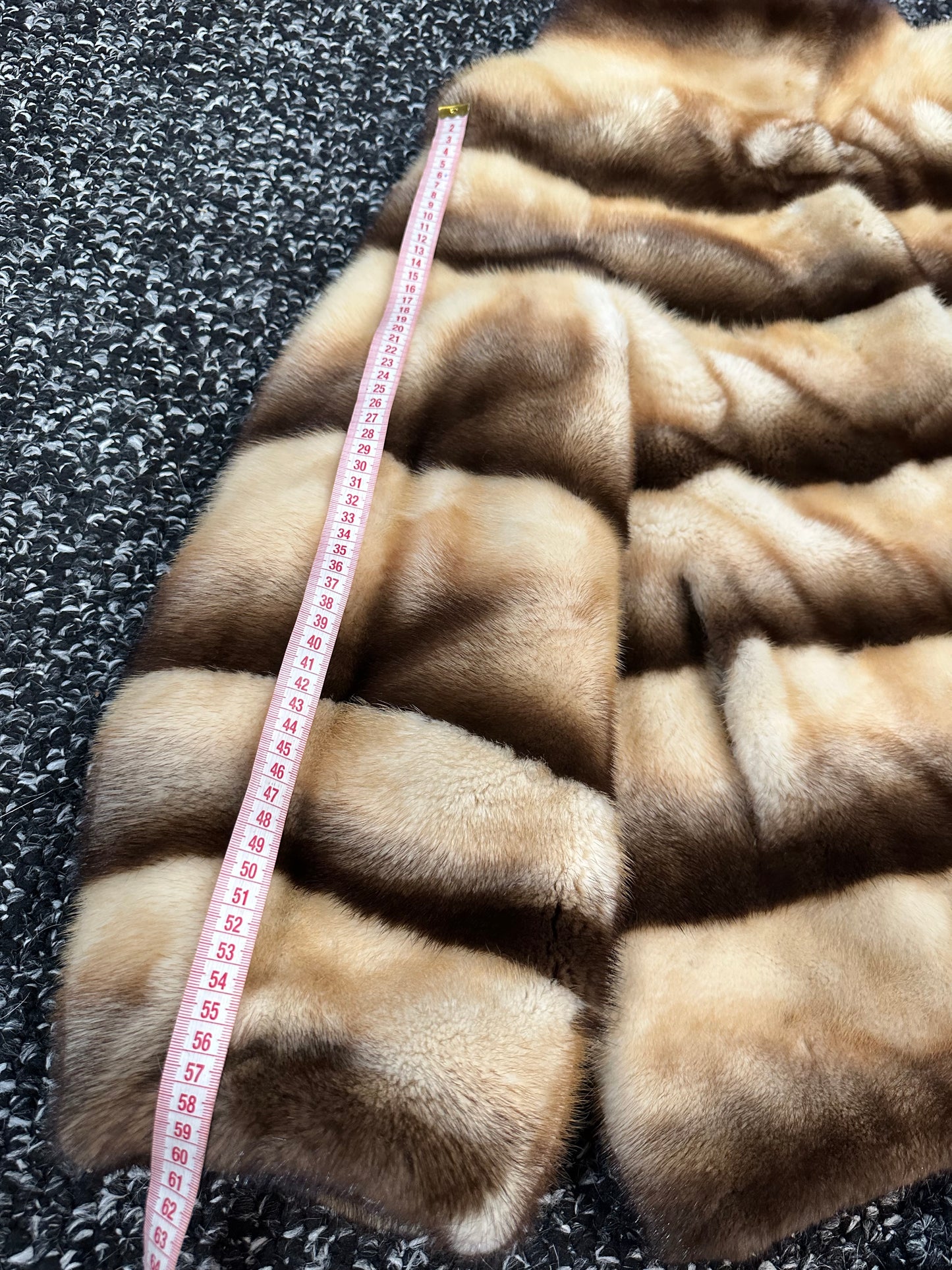 Real Mink FUR SIZE L jacket coat 1201094 genuine LUX FASHION NEW SALE Women