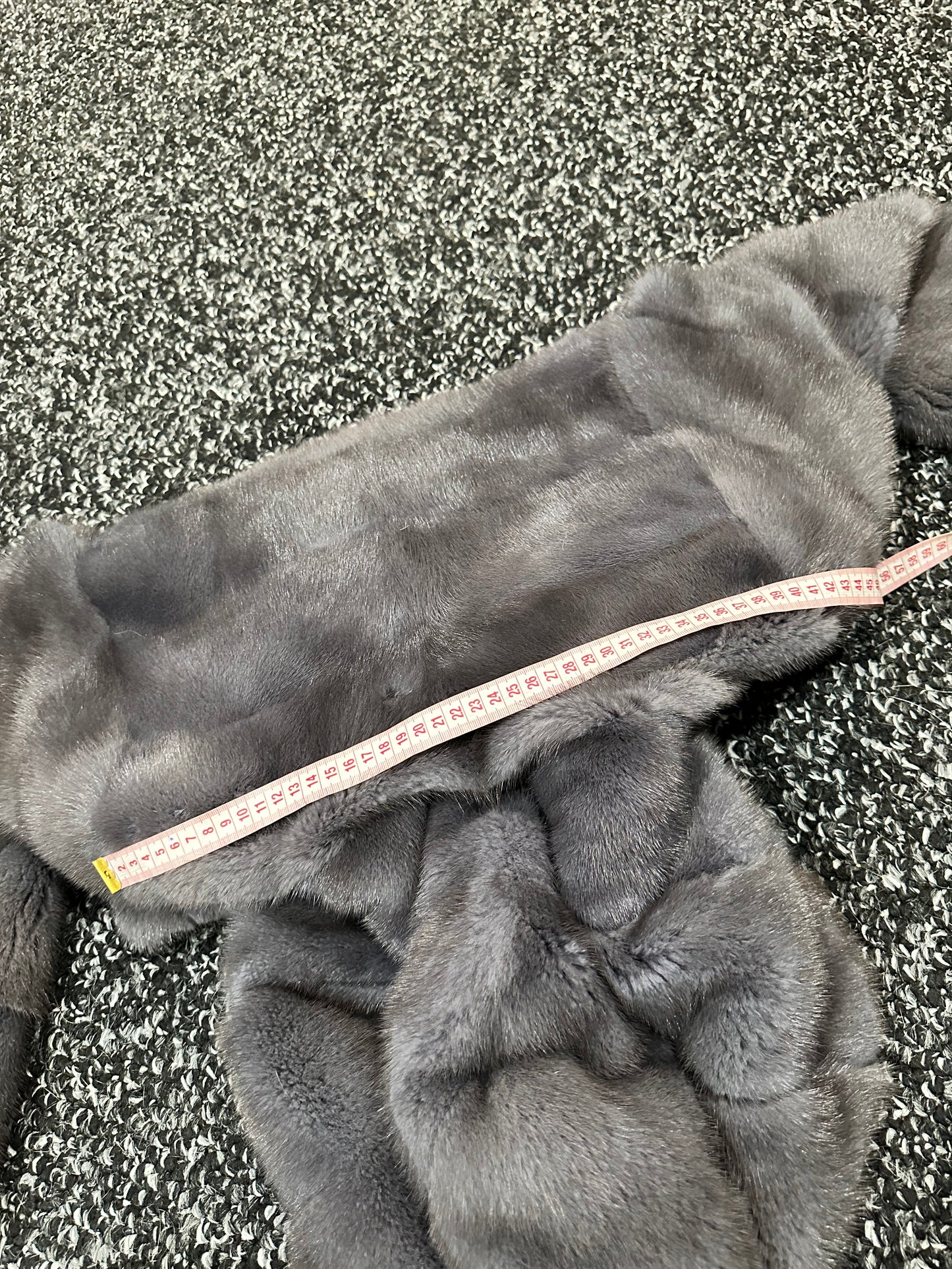 New HOODED MINK 100% FUR BOMBER coat JACKET size XS DARK GREY FULL SKIN 1201107