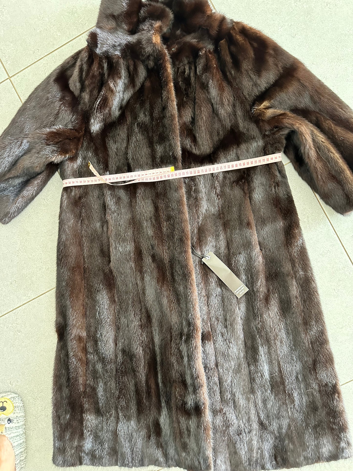 NEW Genuine Real Mink Fur coat jacket 1201008 size XL dark brown Female