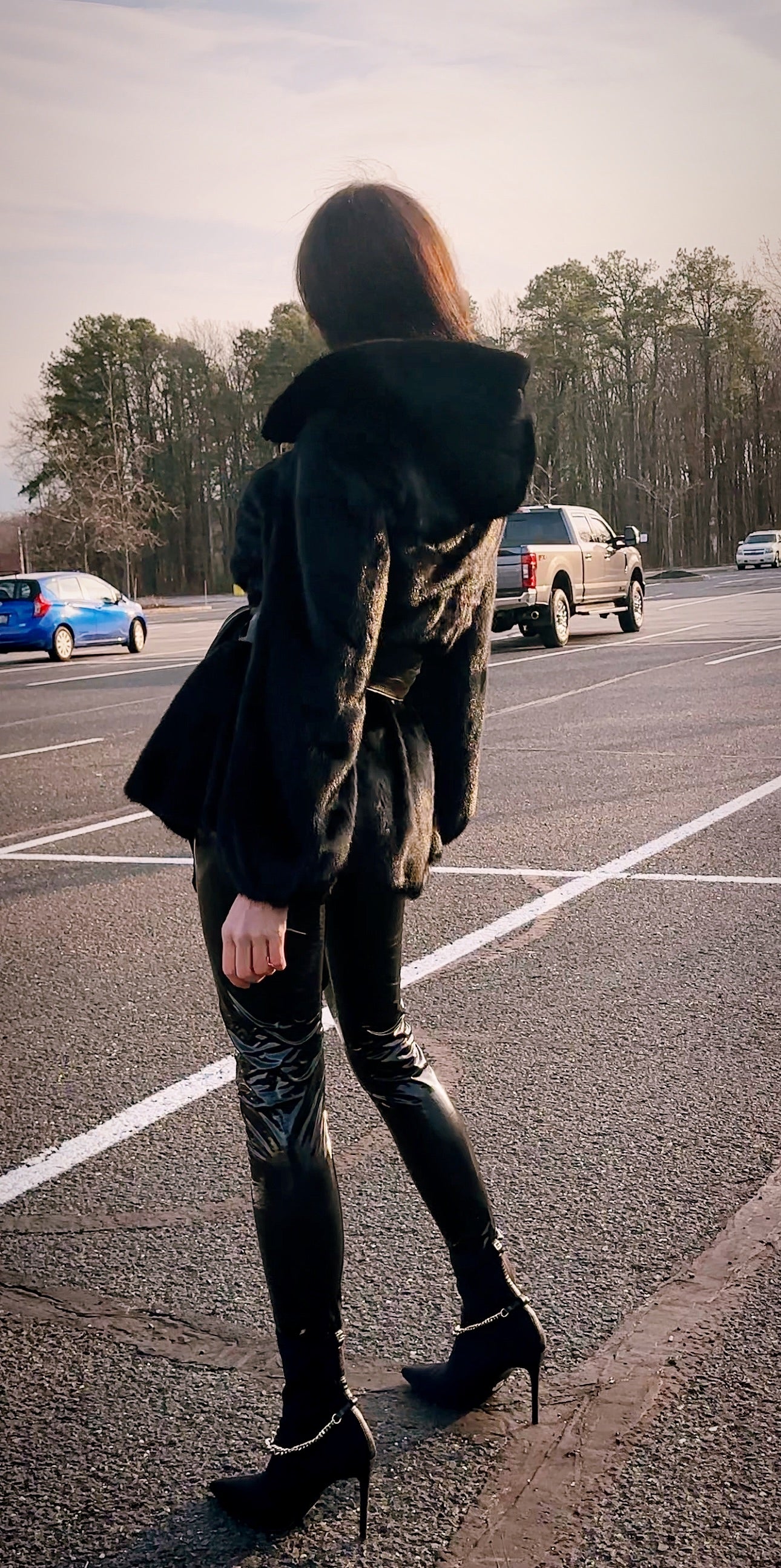 Women Real MINK FUR COAT JACKET 1201060 size M BLACK Hooded HOOD NEW