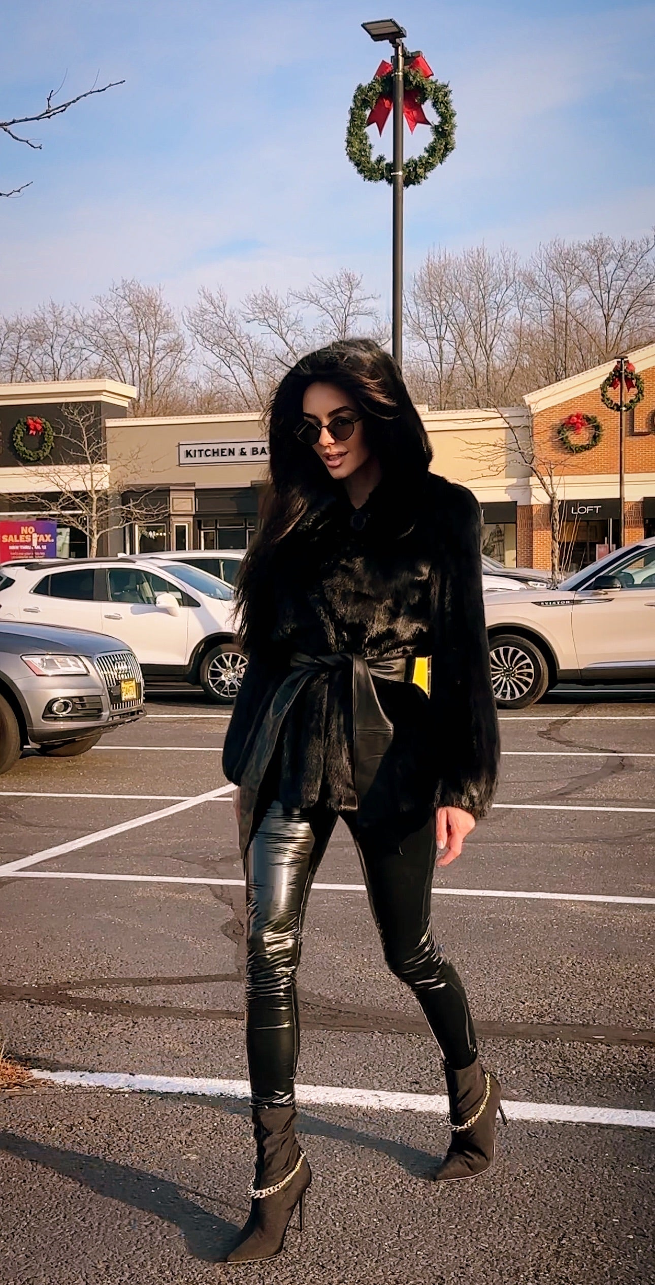 Women Real MINK FUR COAT JACKET 1201060 size M BLACK Hooded HOOD NEW
