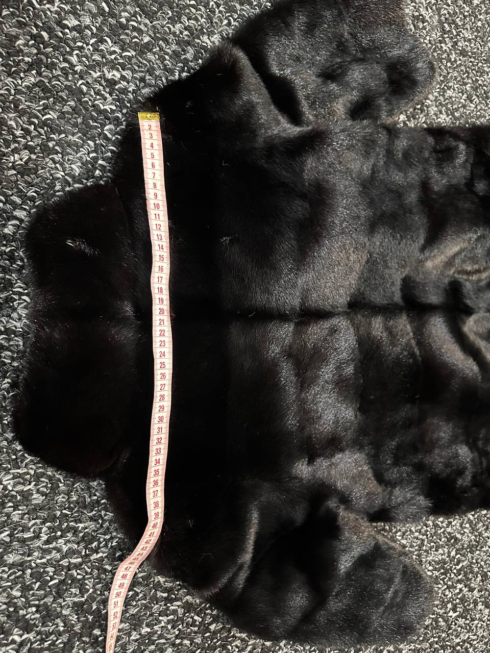 REAL Mink FUR jacket SHORT SLEEVE coat GENUINE 1201068 BLACK size S NEW Luxury