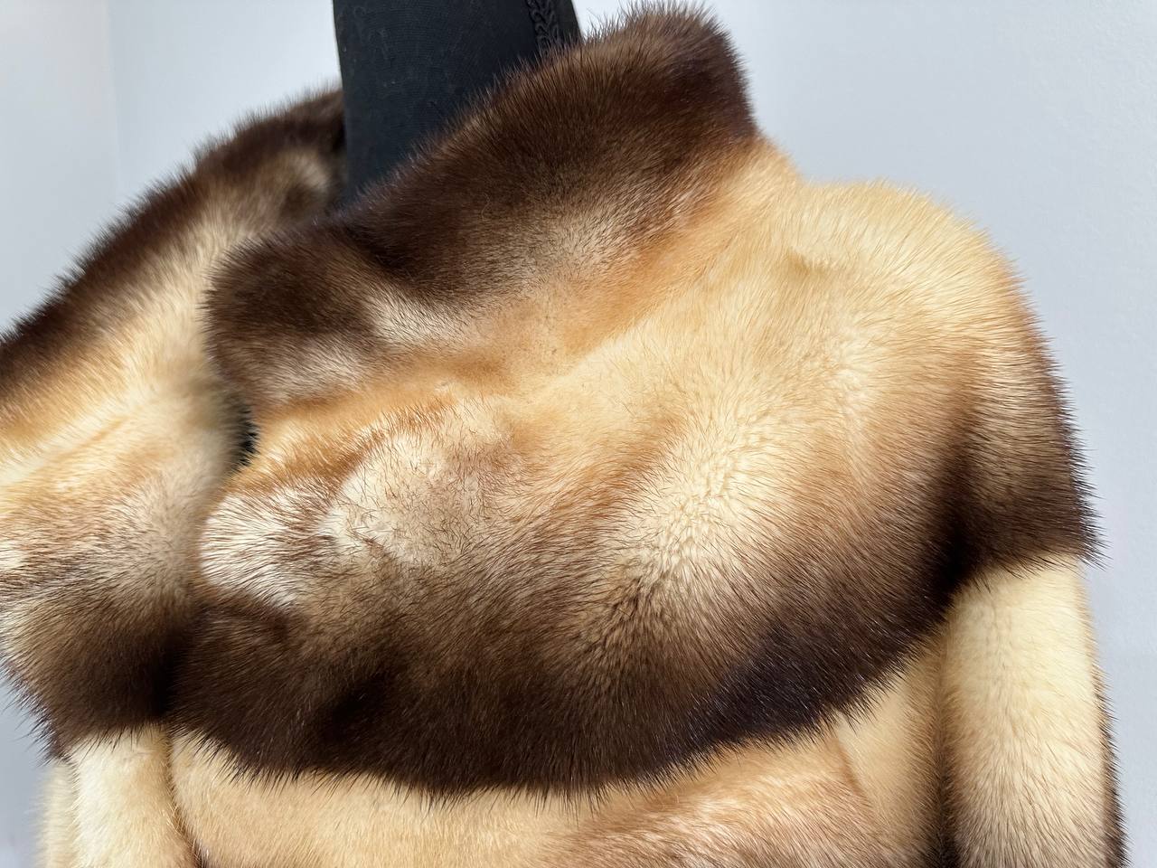 Real Mink FUR SIZE L jacket coat 1201094 genuine LUX FASHION NEW SALE Women