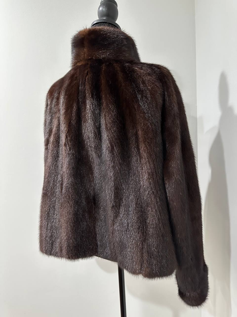 NEW Womens Real genuine Nature Mink Fur jacket coat 1109956 SIZE L large bomber