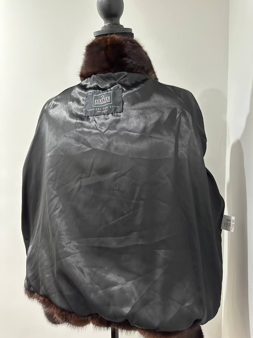 NEW Womens Real genuine Nature Mink Fur jacket coat 1109956 SIZE L large bomber