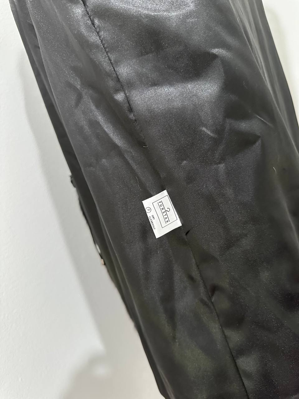genuine real mink fur coat jacket 1201015 size XL new dark brown color