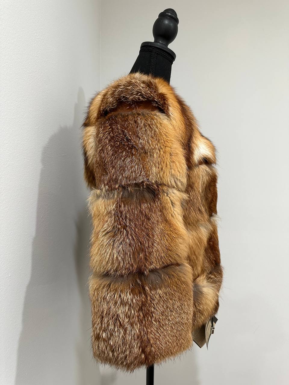 Women Real Red Fox natural 100% Fur short Coat Size XS 1109841 HORIZONTAL