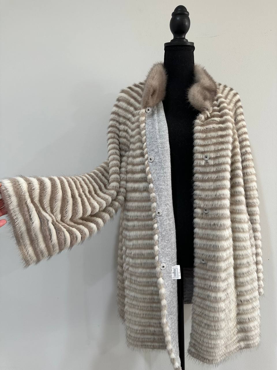REAL MINK FUR women JACKET coat ONE size M L XL 2XL NEW 1201095 GENUINE FURS OVERSIZED