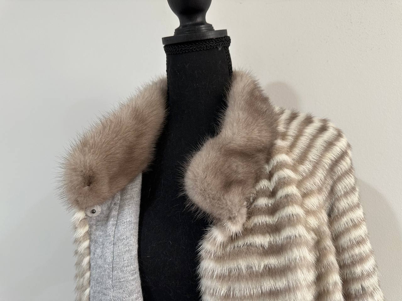 REAL MINK FUR women JACKET coat ONE size M L XL 2XL NEW 1201095 GENUINE FURS OVERSIZED
