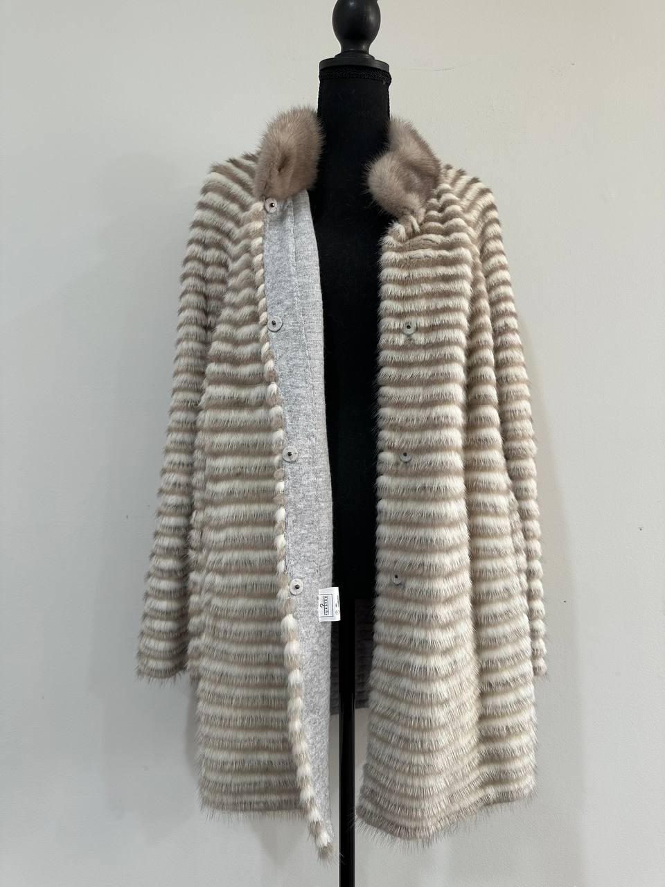 REAL MINK FUR women JACKET coat ONE size M L XL 2XL NEW 1201095 GENUINE FURS OVERSIZED