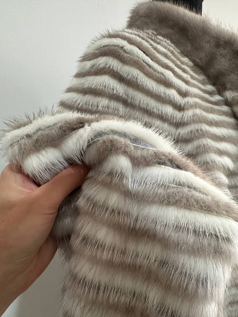 REAL MINK FUR women JACKET coat ONE size M L XL 2XL NEW 1201095 GENUINE FURS OVERSIZED