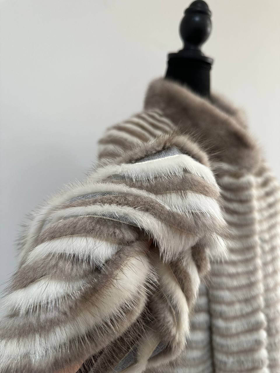 REAL MINK FUR women JACKET coat ONE size M L XL 2XL NEW 1201095 GENUINE FURS OVERSIZED