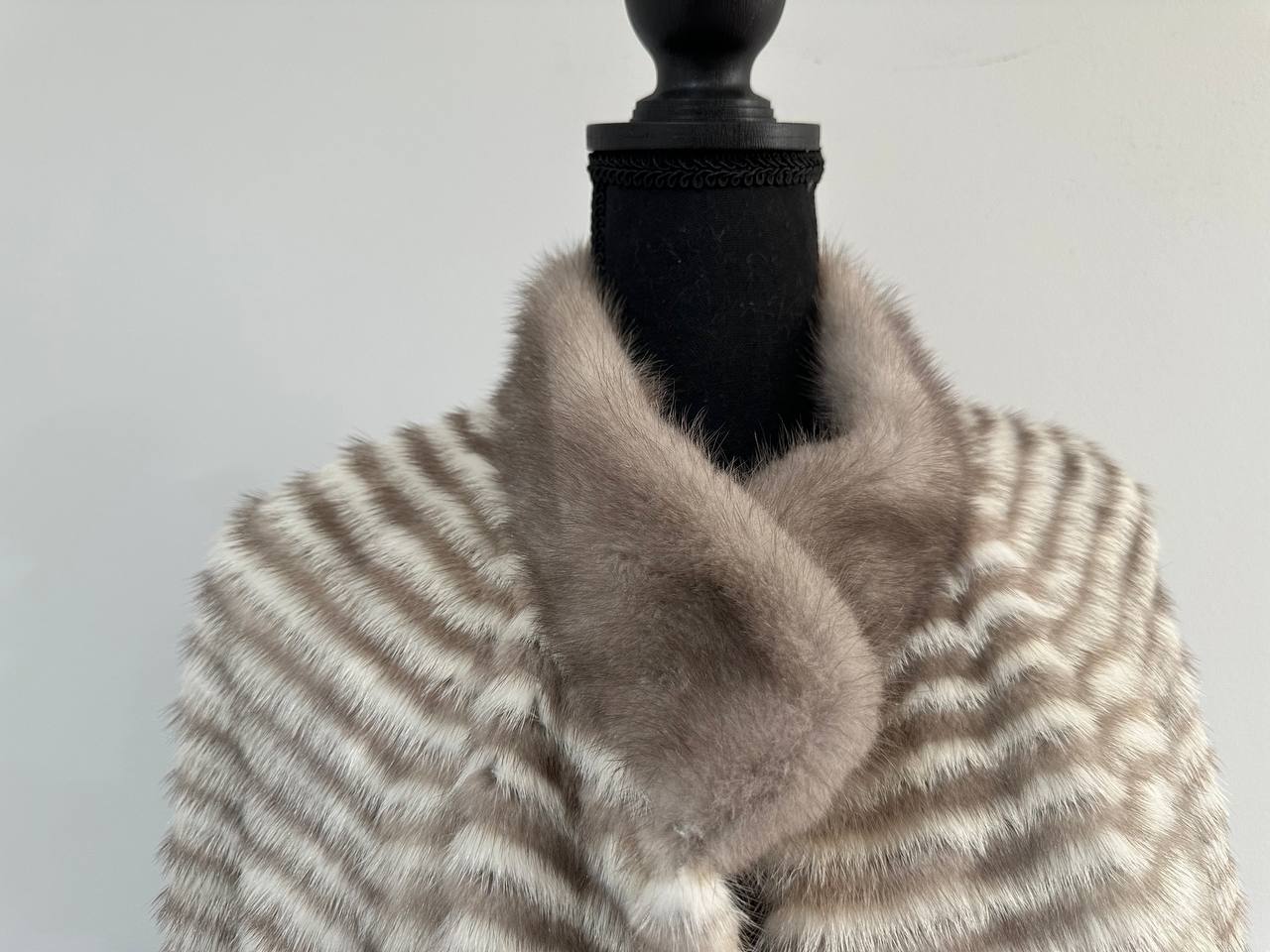 REAL MINK FUR women JACKET coat ONE size M L XL 2XL NEW 1201095 GENUINE FURS OVERSIZED