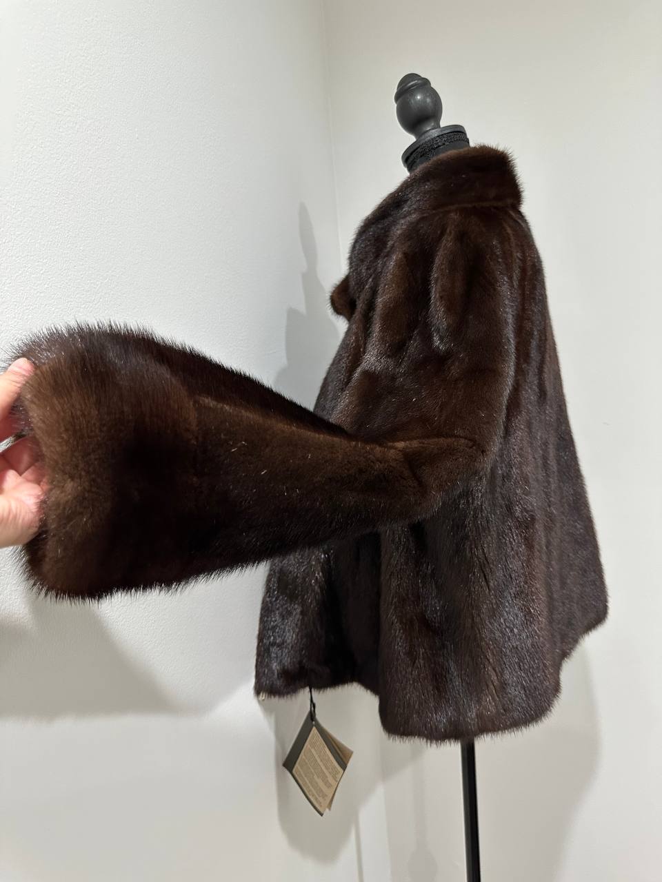 Women Real Mink Fur SIZE 2XL jacket coat 1109953 genuine NEW Brown Bomber FURSTAR