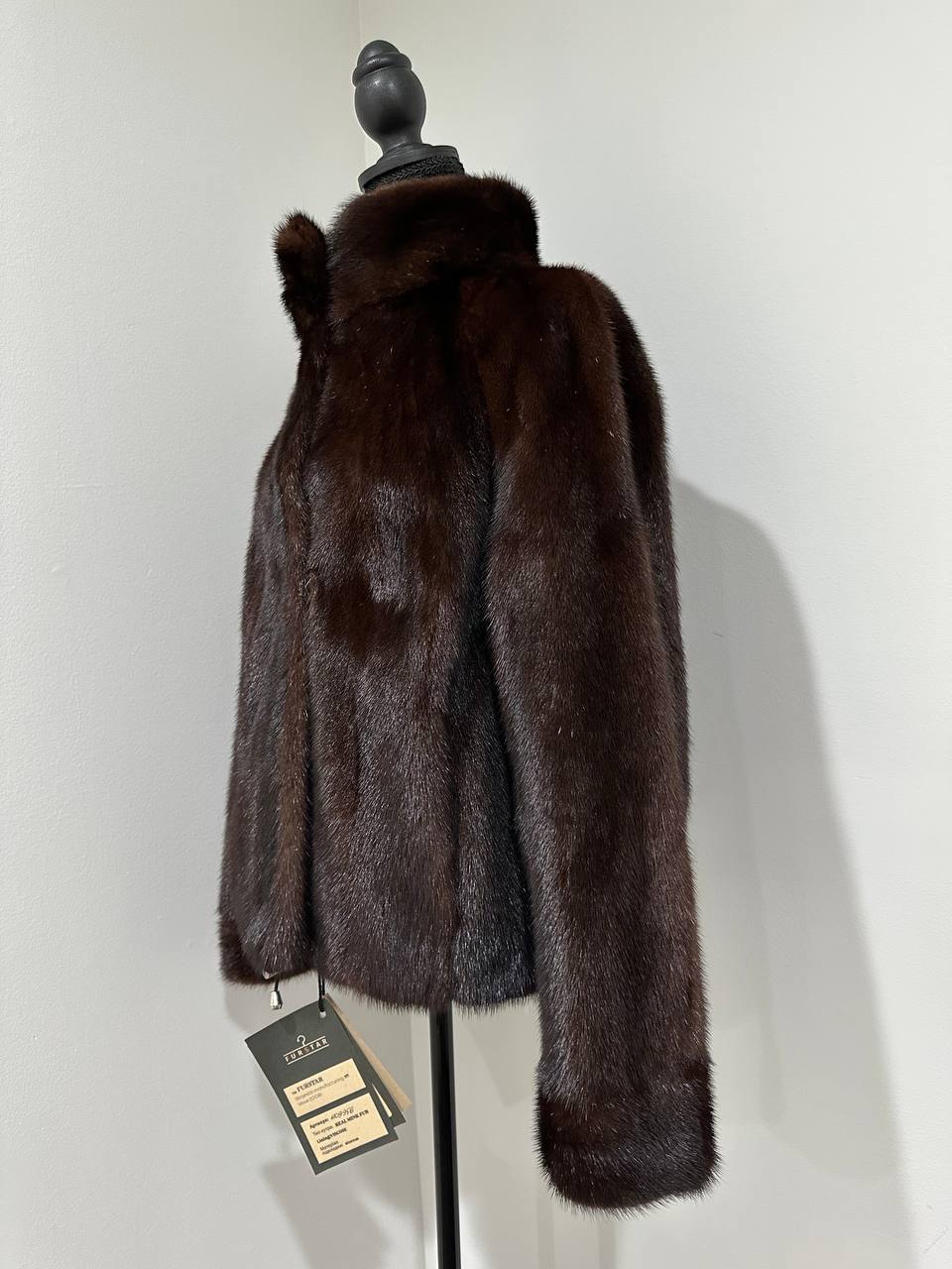 NEW Womens Real genuine Nature Mink Fur jacket coat 1109956 SIZE L large bomber