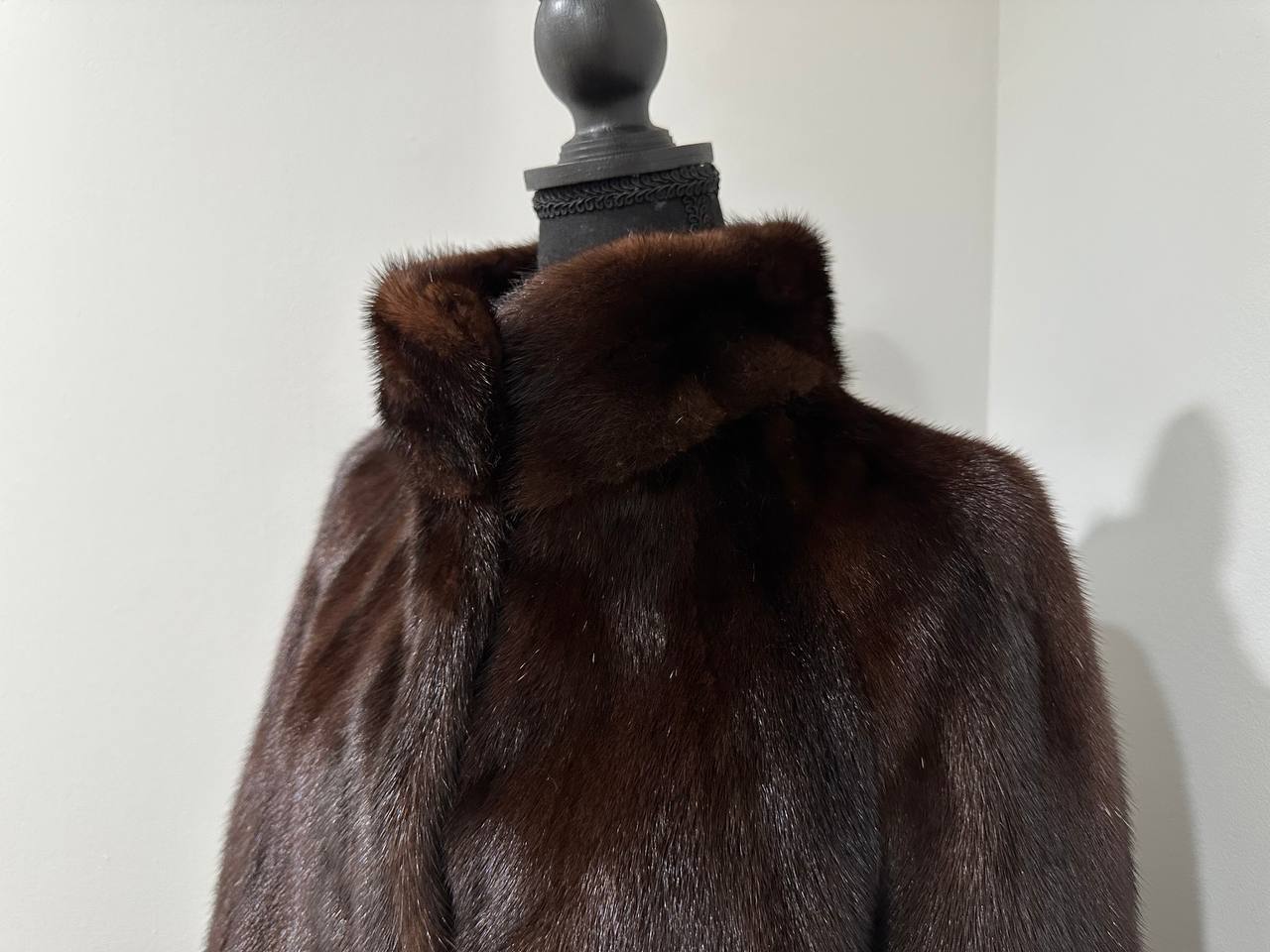 NEW Womens Real genuine Nature Mink Fur jacket coat 1109956 SIZE L large bomber