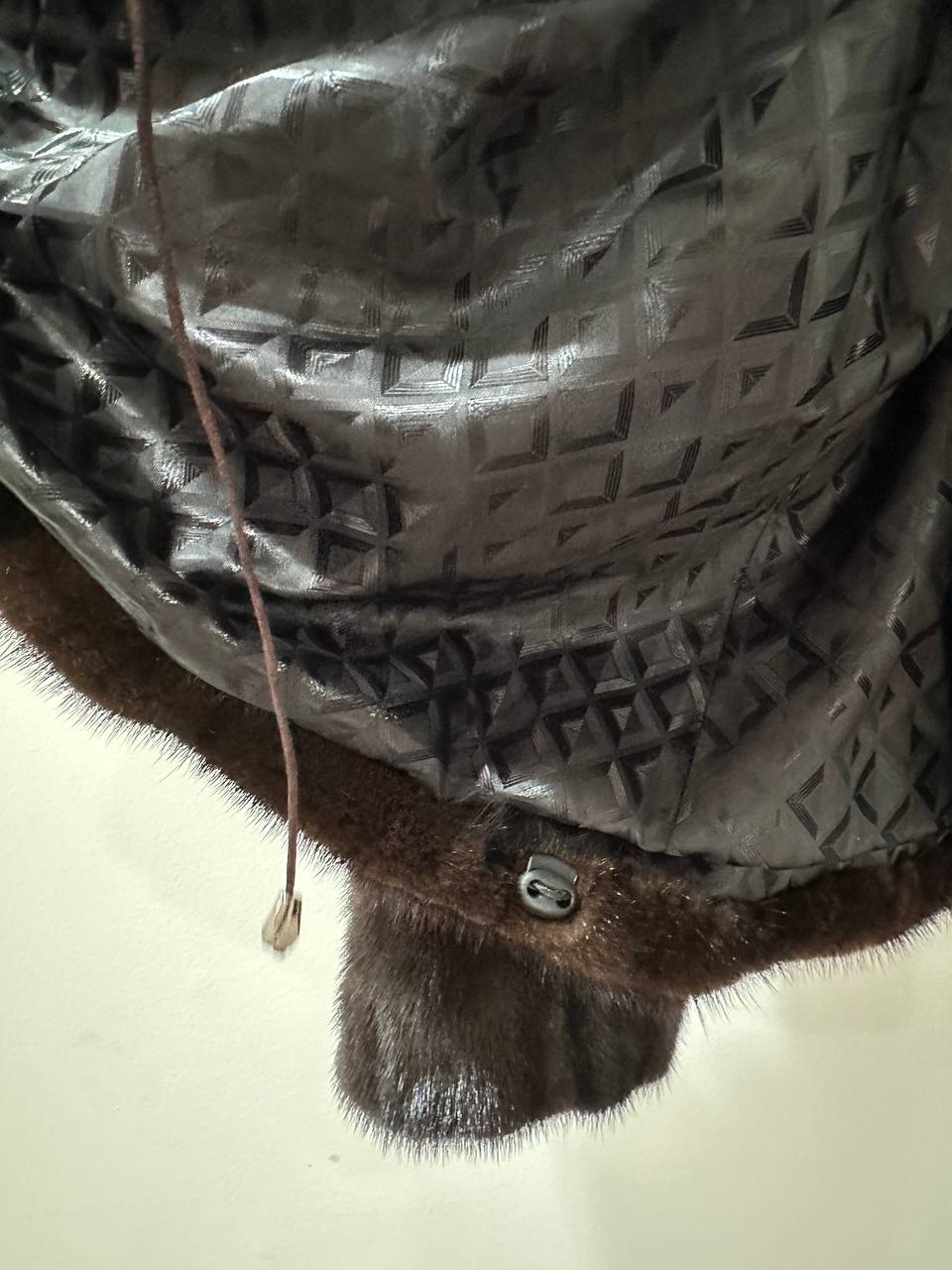 New Genuine Real Mink Fur coat jacket 1201046 Size XL dark brown BRAND FURSTAR