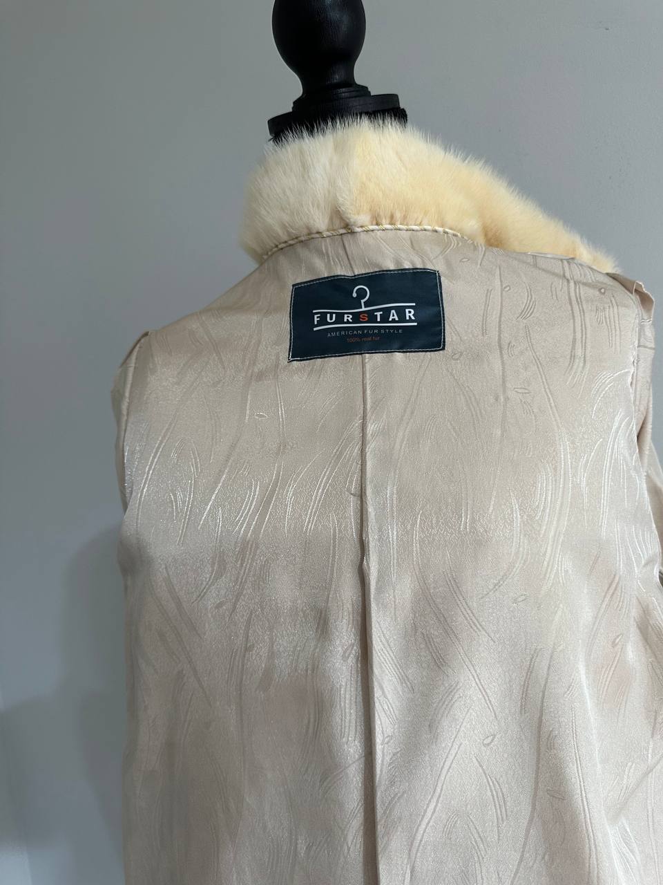 NEW MINK FUR coat size M 1201114 HORIZONTAL long sleeve jacket GENUINE