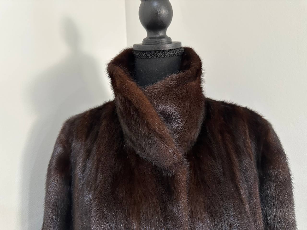 NEW Womens Real genuine Mink Fur jacket coat 2XL Bomber 1109974 Brown FURSTAR